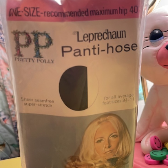 Vintage Pretty Polly Pantihose/Pantyhose Charcoal One Size 1960s/70s 🕺🏼 - Picture 6 of 8